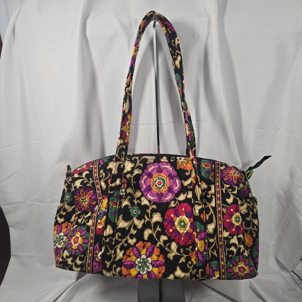 Vera Bradley Quilted Floral Tote Duffel Bag Boho Travel Cottagecore